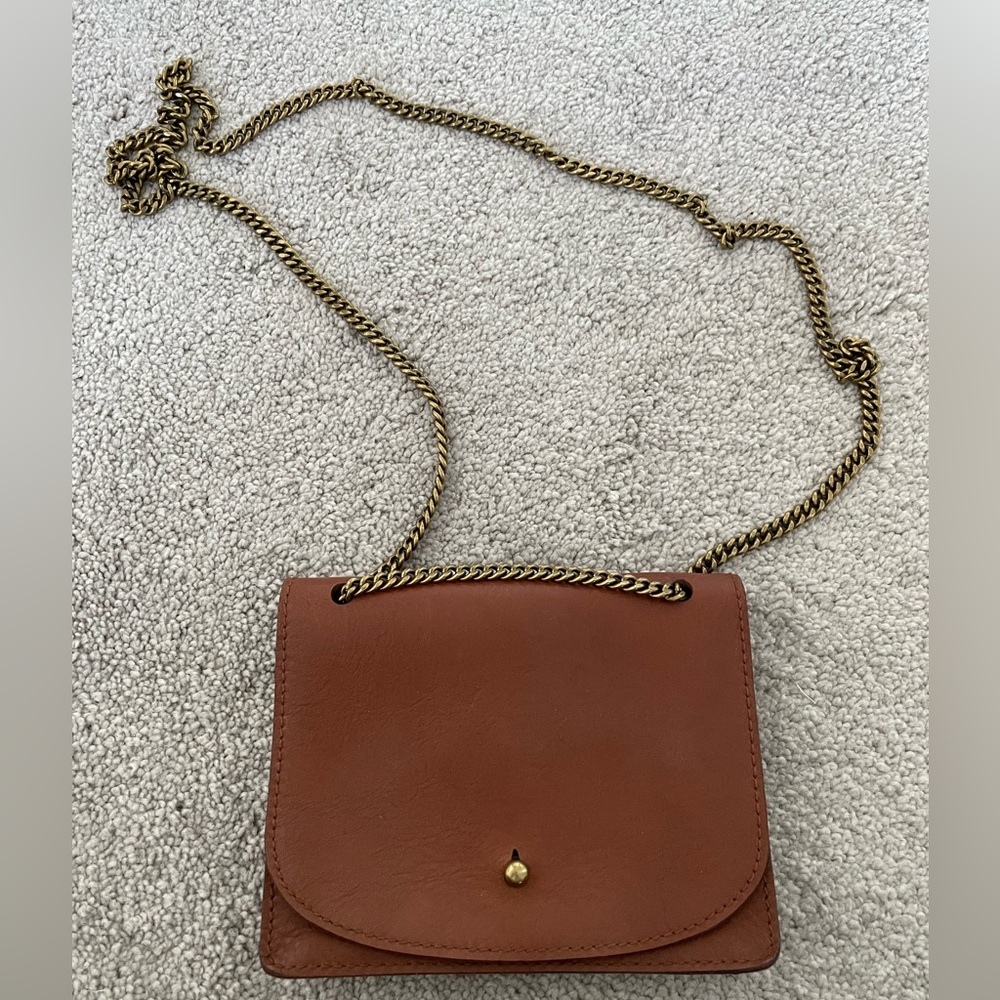 Madewell Leather Mini Bag with Chain